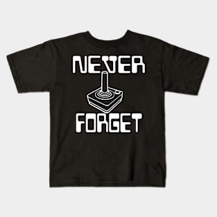 Never Forget Retro Gamer Kids T-Shirt